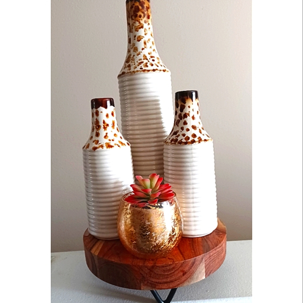 NWT* 3-PIECE LEAPORD CERAMIC  SET!